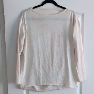 Lululemon Cream Long Sleeve Top Boat Neck